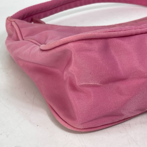 Prada Triangle Plate Mini Bag Handbag Pink - Picture 5 of 9